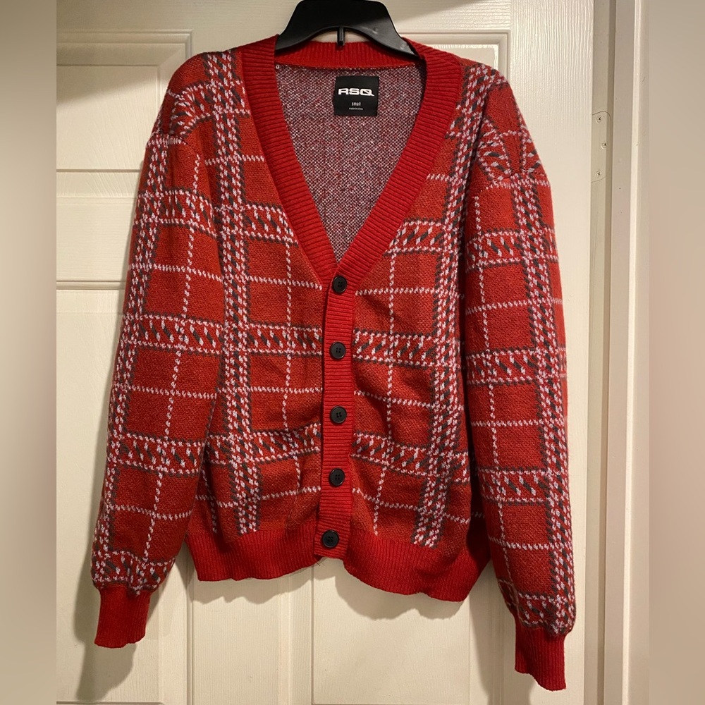 RSQ cardigan sweater men’s size small Academia